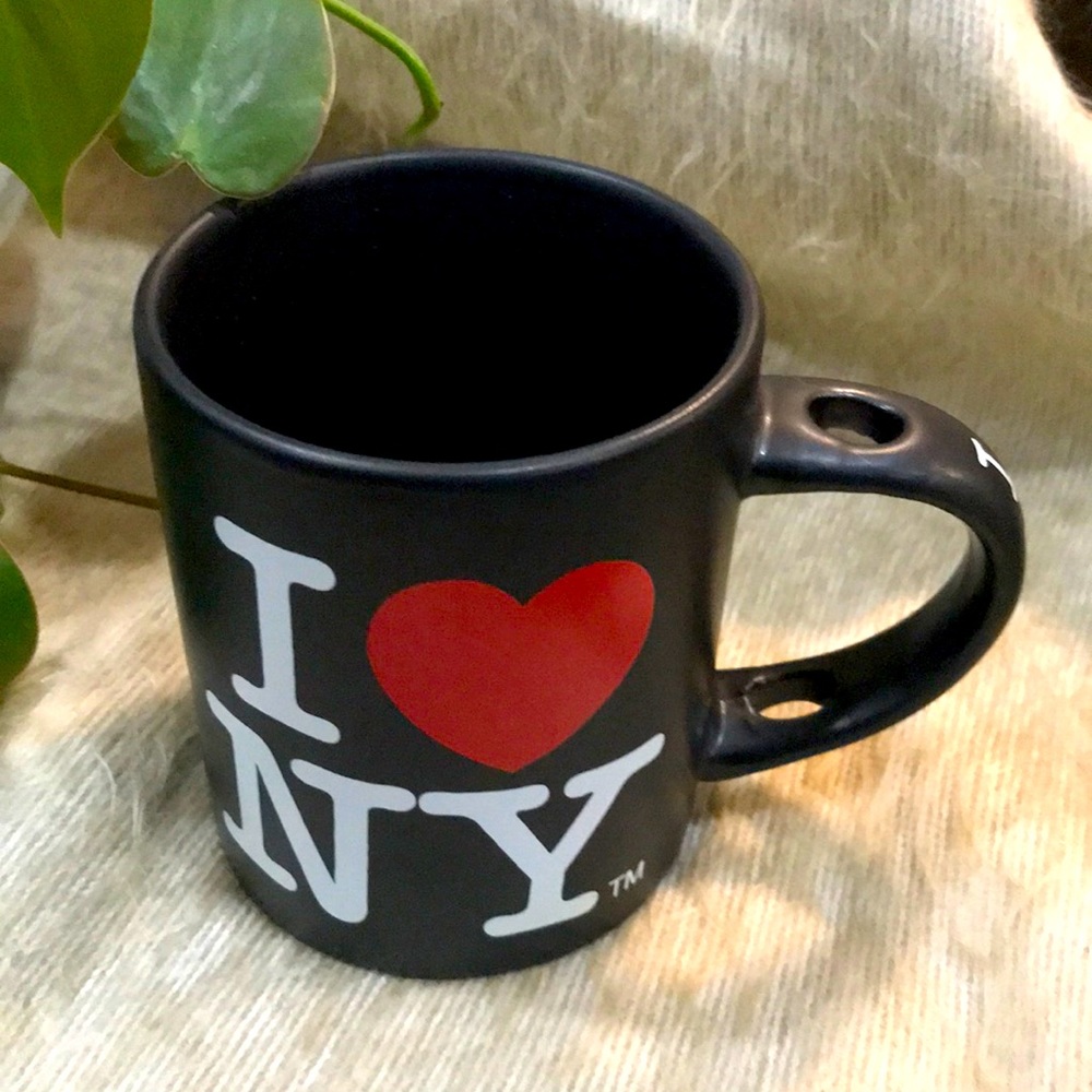 I Love York Souvenir Coffee Cup Jay Joshua Black Red Heart Mug ❤️❤️❤️